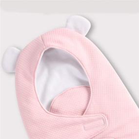 img 2 attached to vocheer Baby Swaddle Blanket: Soft Newborn Receiving Blanket 👶 & Carrier, Perfect for Baby Sleeping Bag, 0-12 Months, Pink