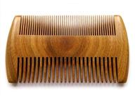 myhsmooth gs-sm-nf green sandalwood no static comb: handmade and perfect for beards and mustaches logo