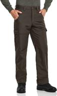 cqr men's winter tactical pants: water repellent ripstop fleece cargo pants logo