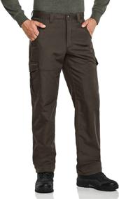 img 4 attached to CQR Men's Winter Tactical Pants: Water Repellent Ripstop Fleece Cargo Pants