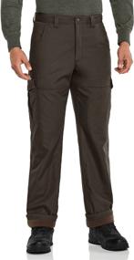 img 2 attached to CQR Men's Winter Tactical Pants: Water Repellent Ripstop Fleece Cargo Pants