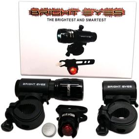 img 3 attached to 🔦 Bright Eyes LED Bike Light Set - 270 Lumens Front Bicycle Headlight, Rear Aluminum Red Tail Light, Spare Mount - WATERPROOF - Improved SEO