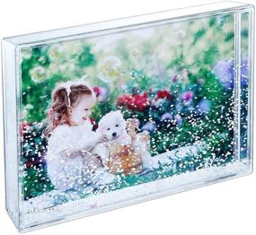 img 2 attached to 🖼️ Acrylic Glitter Picture Frame 4x6 - Bedroom Decor, Christmas Gifts, Floating Frames for Women