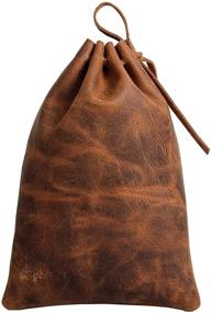 img 4 attached to 🎒 Versatile Leather Drawstring: Your Must-Have for a Medieval Vintage Look