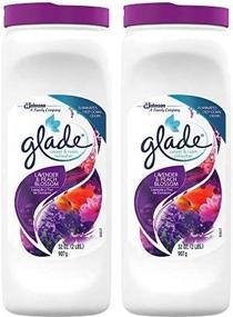 img 2 attached to 🌸 Long-lasting Lavender and Peach Blossom Fragrance with Glade Carpet and Room Powder, 32-Ounce, 2-Pack