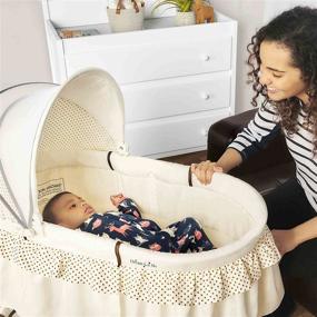 img 2 attached to Dream On Me Lacy Portable Cream Bassinet with 2-in-1 Functionality