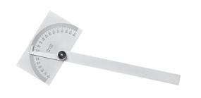 img 2 attached to Starrett C183 Steel Protractor Rectangular: Accurate Angle Measurements for Precision Engineering