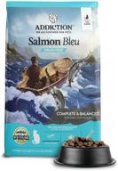 addiction salmon bleu cat: premium dry cat food for optimal skin & coat health - complete & balanced diet - made in new zealand logo