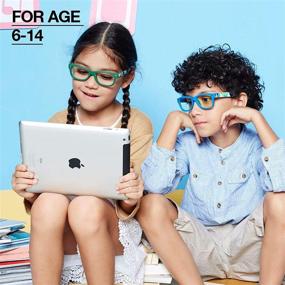img 1 attached to 👓 AHT Kids Blue Light Blocking Glasses: Essential Eye Protection for Boys and Girls (Age 3-10)
