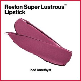 img 1 attached to Revlon Super Lustrous Lipstick, Plum/Berry Pearl Shade, Iced Amethyst (625) - High Impact Lipcolor with Moisturizing Creamy Formula, Enriched with Vitamin E and Avocado Oil