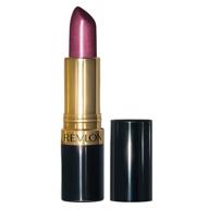 revlon super lustrous lipstick, оттенок "сливовая/ягодная жемчужина", аметист по-ледяной (625) - насыщенная помада с увлажняющей кремовой формулой, обогащенная витамином е и авокадо-маслом. логотип