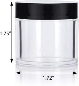 img 3 attached to Convenient Clear Acrylic Travel Refillable Container Set for Travel Accessories and Toiletries
