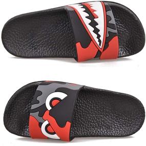 img 2 attached to CCXSSH Non Slip Bathroom Household Slippers Boys' Sandals: Stylish & Secure Footwear