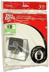 img 2 attached to 🧹 Dirt Devil Allergen Filter Type O Bags, 3 Pack - Genuine Part # AD10030, 304235002