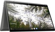 renewed hp x360 2-in-1 14-inch fhd touchscreen chromebook - 10th gen intel core i3-10110u, 8gb ram, 64gb emmc, b&o audio, wifi 6, backlit keyboard, fingerprint reader - mineral silver (2020 edition) logo