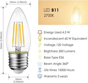 img 1 attached to 💡 LVWIT Chandelier Decorative Industrial Electrical - Candelabra Equivalent