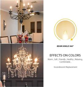 img 3 attached to 💡 LVWIT Chandelier Decorative Industrial Electrical - Candelabra Equivalent