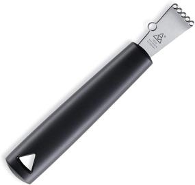 img 4 attached to 🔪 Triangle Germany Decozester - Stainless Steel Two-in-one Channel Knife and Zester - Garnishing and Flavoring Tool with Comfort Grip Handle - Dishwasher Safe