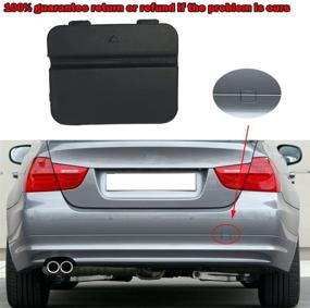 img 4 attached to 🔴 Rear Bumper Tow Hook Cover Cap for 2009-2011 E90 3-Series (Part#: 51127202673)