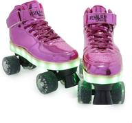 🌟 upgrade your skating experience with chicago skates pulse light up quad skates логотип