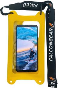 img 3 attached to FalconGear Waterproof Phone Pouch Universal Waterproof Phone Case With Adjustable Lanyard IPX8 Waterproof Phone Bag For IPhone 12/11 Pro Max XR Galaxy S21/20 Ultra &Amp