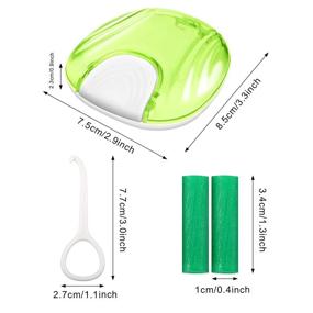 img 3 attached to 🦷 Green Retainer Case Set with Aligner Removal Tool and Invisible Chewer for Optimal Oral Care, Mouth Guard and Denture Storage