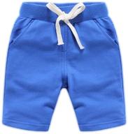 🩴 ding dong toddler summer shorts - boys' white shorts for a cool and comfortable look logo