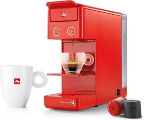 img 1 attached to Перевод: Кофейная машина ☕ illy y3.2, 12.20x3.9x10.40, красная: Универсальное и стильное устройство для приготовления кофе