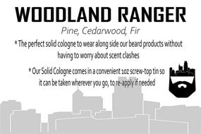 img 1 attached to 🌲 Organic Woodland Ranger Solid Cologne by Oak City Beard Company - 1oz - Pine, Cedarwood, and Fir Blend