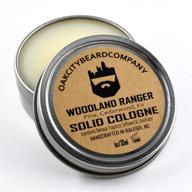 🌲 organic woodland ranger solid cologne by oak city beard company - 1oz - pine, cedarwood, and fir blend logo