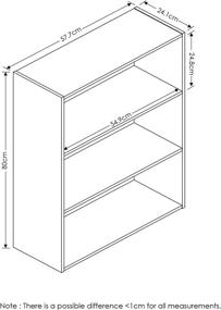 img 3 attached to 🏢 Furinno Pasir 3 Tier Open Shelf: Stylish Sonoma Oak Storage Solution for Your Home