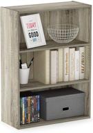 🏢 furinno pasir 3 tier open shelf: stylish sonoma oak storage solution for your home logo