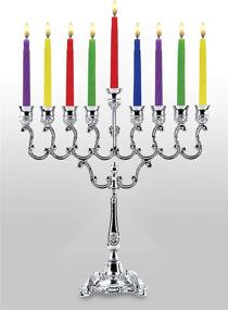 img 3 attached to 🕎 Complete Hanukkah Menorah Set - Menorah, Candles, Dreidels & Chanukah Guide