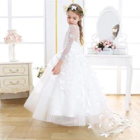 img 3 attached to Exquisite Pegeant Princess Attire: Bow Dream Elegant Girls' Clothing