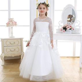 img 2 attached to Exquisite Pegeant Princess Attire: Bow Dream Elegant Girls' Clothing