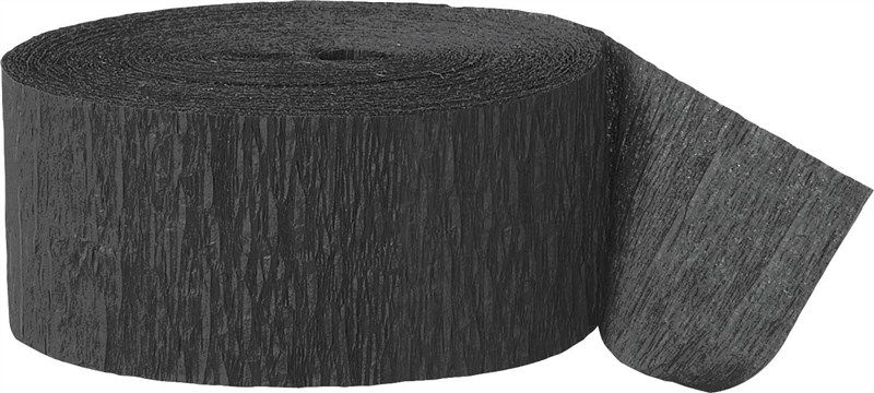 81ft black crepe paper streamers 로고