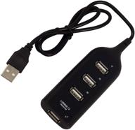 vipexcellence8 usb hub 2.0: high speed 4-port multi hub splitter for laptop, pc, notebook - usb expansion adapter logo
