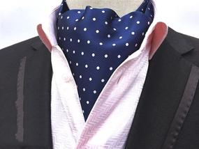 img 3 attached to 👔 Stylishly Sleek: Secdtie Striped Polka Cravat Jacquard - Elegance Personified