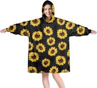 🧥 wearable blanket hoodie for adults - oversized hooded sweatshirt blanket for women and men логотип