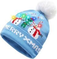 sslr light up knitted sweater christmas boys' accessories and hats & caps logo