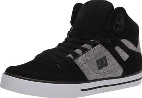 img 4 attached to Stylish DC HIGH TOP Skate Shoes in Black and White for Men