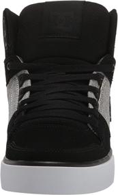 img 3 attached to Stylish DC HIGH TOP Skate Shoes in Black and White for Men