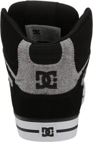 img 2 attached to Stylish DC HIGH TOP Skate Shoes in Black and White for Men