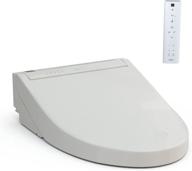 toto sw3084#12 washlet c5 electronic bidet toilet seat with premist and ewater+ cleaning, elongated, sedona beige logo