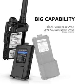 img 1 attached to 📻 BAOFENG UV-5X (UV-5G) GMRS Radio: Long Range, NOAA Alerts, Rechargeable, Chirp Support - 1 Pair