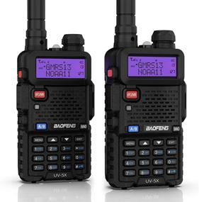 img 4 attached to 📻 BAOFENG UV-5X (UV-5G) GMRS Radio: Long Range, NOAA Alerts, Rechargeable, Chirp Support - 1 Pair