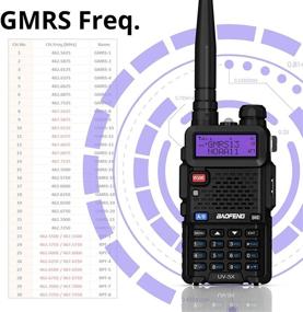 img 3 attached to 📻 BAOFENG UV-5X (UV-5G) GMRS Radio: Long Range, NOAA Alerts, Rechargeable, Chirp Support - 1 Pair