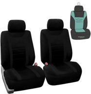 🚗 fh group fb070102 sports seat covers: universal fit for cars, trucks & suvs – front set in black logo