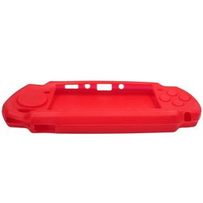 img 1 attached to 🔴 Red Soft Silicone Travel Carry Case Skin Cover Pouch Sleeve for Sony PSP 2000/3000 - OSTENT