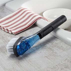 img 2 attached to 🧽 Black KitchenAid Soap Dispensing Sink Brush: Enhance Your Kitchen Cleaning Routine!